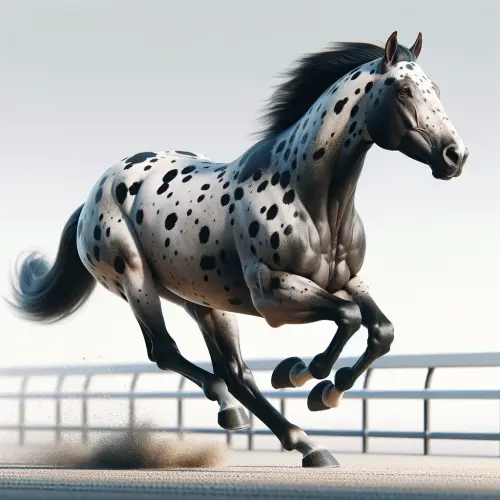 Un Appaloosa au galop