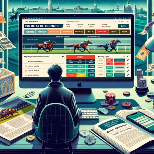 Processus de pari sur le Prix de l'Arc de Triomphe chez un bookmaker international