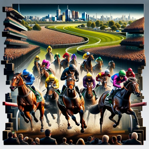 Course imagée de la Melbourne Cup
